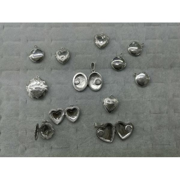 Unique Fashion 316L Stainless Steel Vintage Looking Casting Filigree and Enameling Floating Lockets,OEM Welcomed