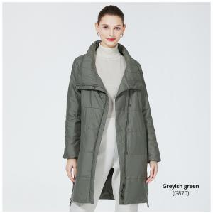 Quality Demiseason Womens Puffer Trench Coat Lightweight 87cm-93cm Length for sale