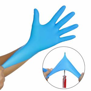 Food Grade 100 Pieces Disposable Nitrile Gloves Powder Free
