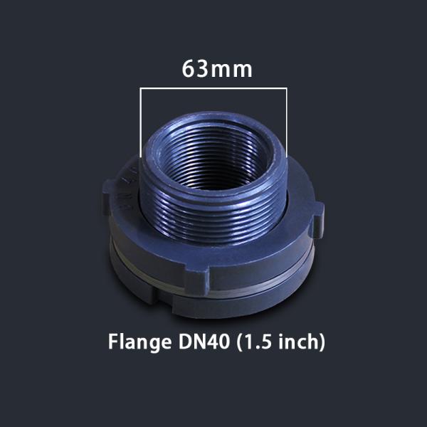 DN15-DN80 Garden Water Tank Plastic PVC Valve Fittings Adapter with Flange Connection