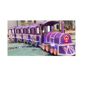 Sightseeing Amusement Park Electric Trains 12KW Power In Children'S Play Area