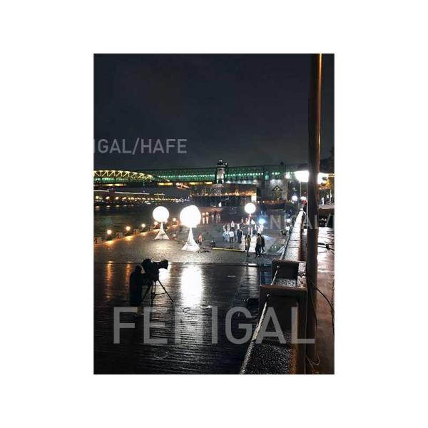 Ellipse and diamond lighting balloon with Daylight HMI CRI>95 5kW 230V