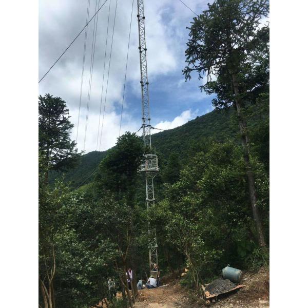 Buy Hot Dip Galvanized Communication Lattice 5g Guyed Mast Tower at wholesale prices