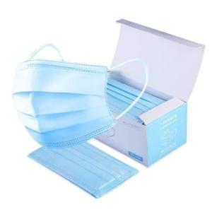 China Blue Color Medical Disposable Mask Cotton Yarn With CE / FDA Certificate on sale