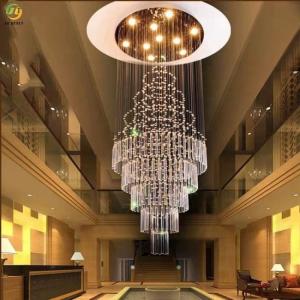 Gu10 Crystal Chandelier Pendant Light Customized Clear Wedding Designer Led