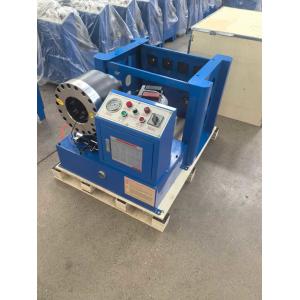 2 Inch Electric Blue Color Automatic Hose Swaging Machine With Rack And Fast
