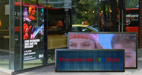 Supermarket Restaurant Outdoor Digital Advertising Board P10 Programmable