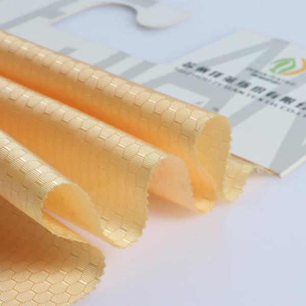 China factory 2022 new woven oxford fabric Recycled polyester hexagon dobby jacquard Fabric