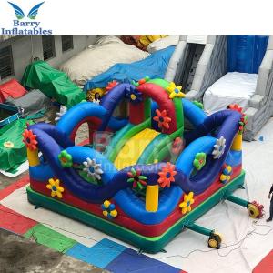 0.55mm PVC Bouncy Castle Flower Vegetable Inflatable Funcity Playground Theme