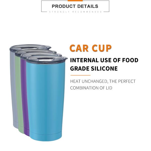 High Quality Stainless Steel Vacuum Thermos Travel Tumbler Outdoor Coffee Mugs with Lid