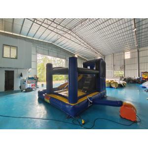 Fireproof Commercial Inflatable Bouncer Moonwalk Cartoon Theme With Rotary Slide
