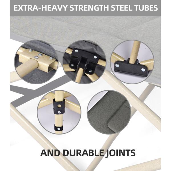 Outdoor Portable Folding Recliner Collapsible Chaise Lounge for Outdoor Activities