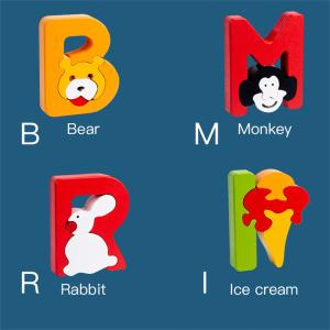 Three Dimensional Creative Letter Building Blocks Unisex 1-3 Year