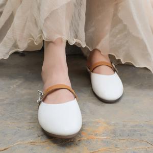 HZM019 Slippers, Women'S Literary Temperament, Flat-Bottomed, Versatile, Soft