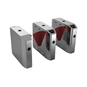 SS304 Retractable Wire Drawing Flap Barrier Gate Bi Directional IP44