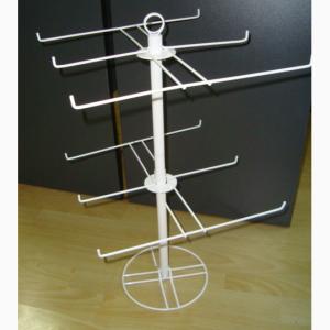 Wire Hooks Spinner Grocery 12 Pegs Countertop Display Rack