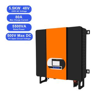 48V 5.5KW Hybrid Inverter Hybrid Off Grid Solar Inverter 80A MPPT For Home
