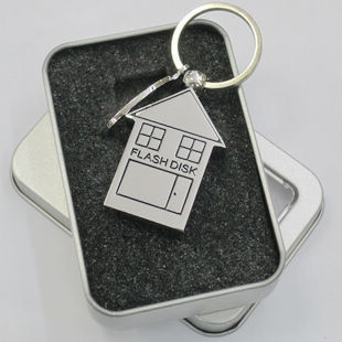Buy Kongst promotional gift custom special house shape usb/metal usb at wholesale prices