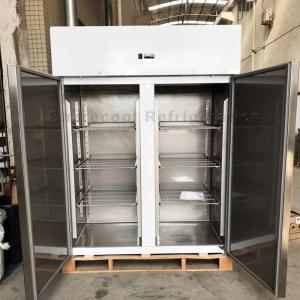 Europe Standard Stainless Steel Upright Refrigerator 110V 60Hz CFC Free