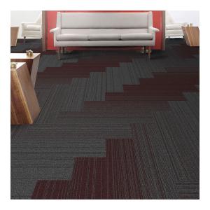 25 X 100 cm Nylon Carpet Tiles With PVC Backing 5mm Pile Height for business