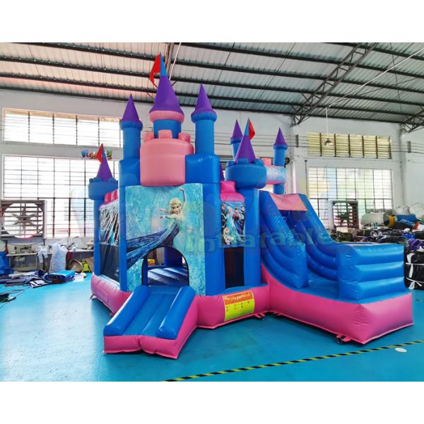 Buy Plato Frozen Castle Bounce House Inflatable Bouncer Combo at wholesale prices