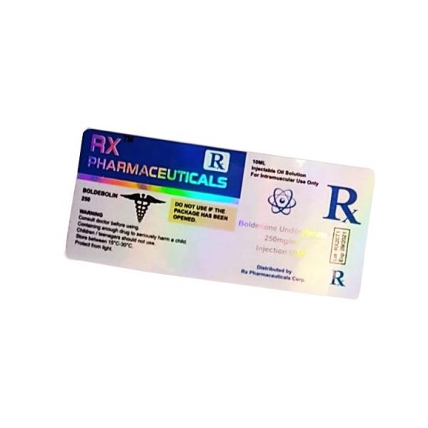 Waterproof Die Cut Hologram Medication Label Stickers