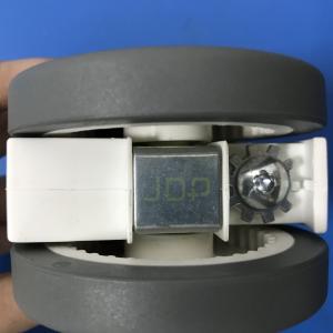 Medical trolley wheel with brake for hospital bed