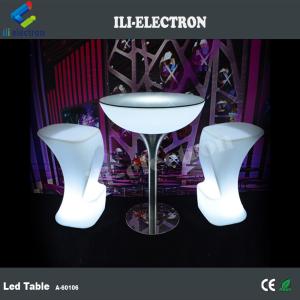 Hot sale factory direct offer rotaional moulding plastic LED bar table with