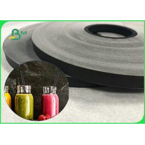 China Food Grade Super Shiny 60gsm Full Black Or Printed MG Kraft Paper For Straws on sale