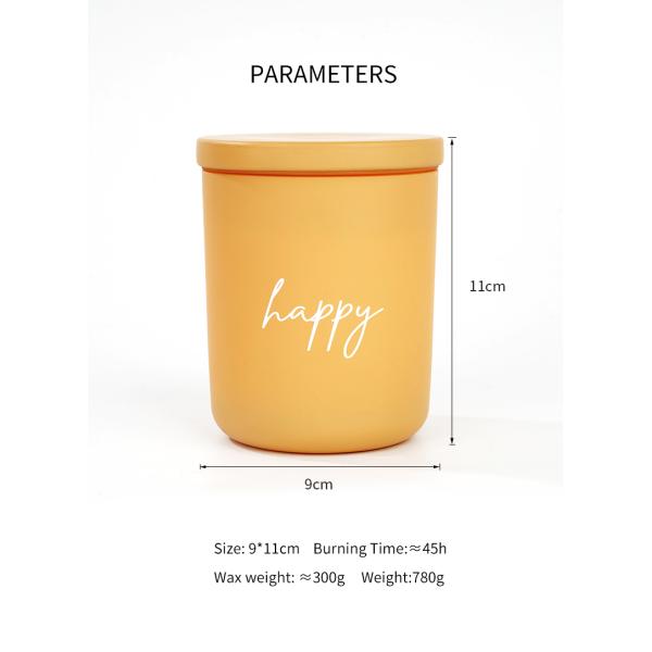 Glass Jar Scented Candle High Scented Candle Burning Time 45 Hours Crystal Scented Candles with Glass Lid 10oz