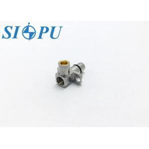 BMA Male RF Coaxial Connector – Right-Angle, Flange Mount