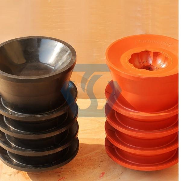Oilfield Downhole Tools Cementing Top And Bottom Stopper / Rubber Plugs Standard Cementing Plug