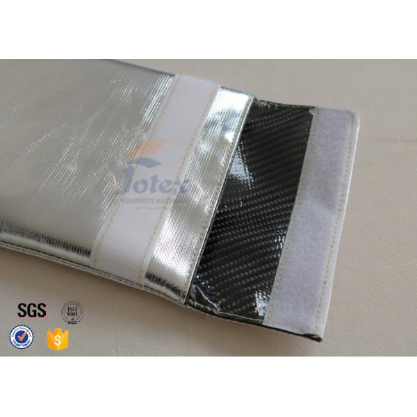 Buy Silver Outside Fireproof Bag Pouch Non Irritating Fiberglass 1000℉ 17x27cm at wholesale prices