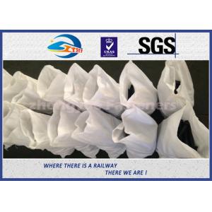 Material 45# Railway Custom Railroad Track Spikes , Threaded Screw Spike