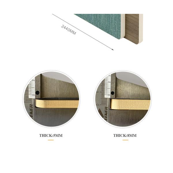 Interiors Homes 8mm Bamboo Charcoal Waterproof Fabric PVC Wall Panel