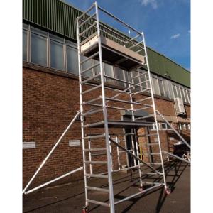 Scafold / Ladder Frame Aluminium Scaffolding Ladder Mobile