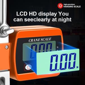 LCD Display Portable Digital Crane Scale 300 kg Scale With Hooks for Farm