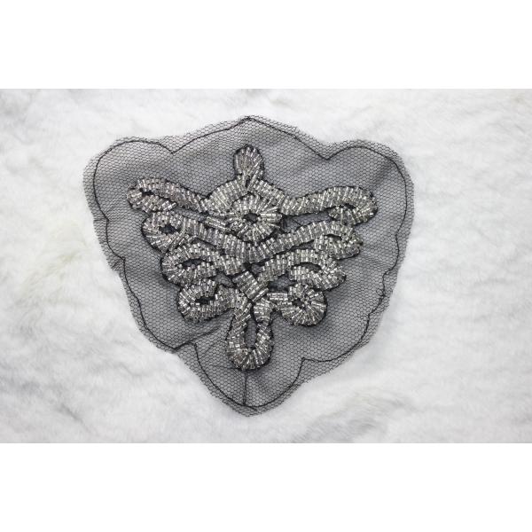 Buy Beaded patch fashion patch for dress or shoes beading embellishment at wholesale prices