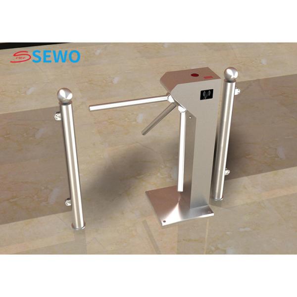 Buy Automatic Electronic Turnstile Gates 304 Stainless Steel Tripod Barrier Gate at wholesale prices