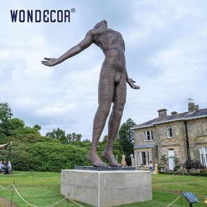 Embracing Sky Man Bronze Statues Sculpture 3D Design