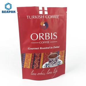 Sauce Spices Printed 3 Side Seal Stand Up Coffee Pouches