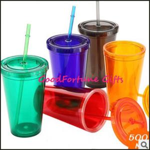 promotion Advertising two layer plastic Tumblers Mugs
