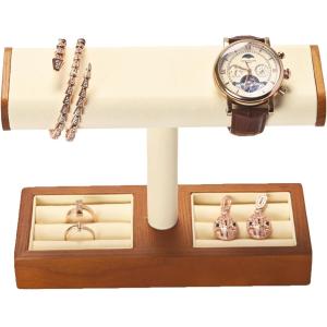 Solid Wood Watch Display Stand T-bar Watch Stand Jewelry Holder Stand Watch