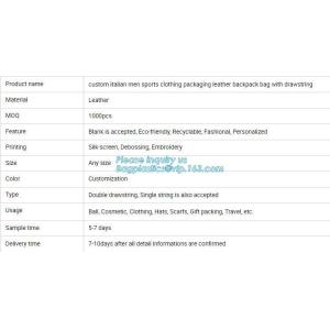 Custom Name Stamping PU Leather Drawstring Bag With Handle Waterproof Promotiona