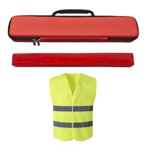 High-Grade 2-Piece Set of ECE Emergency Warning Triangle Reflective Car Vest
