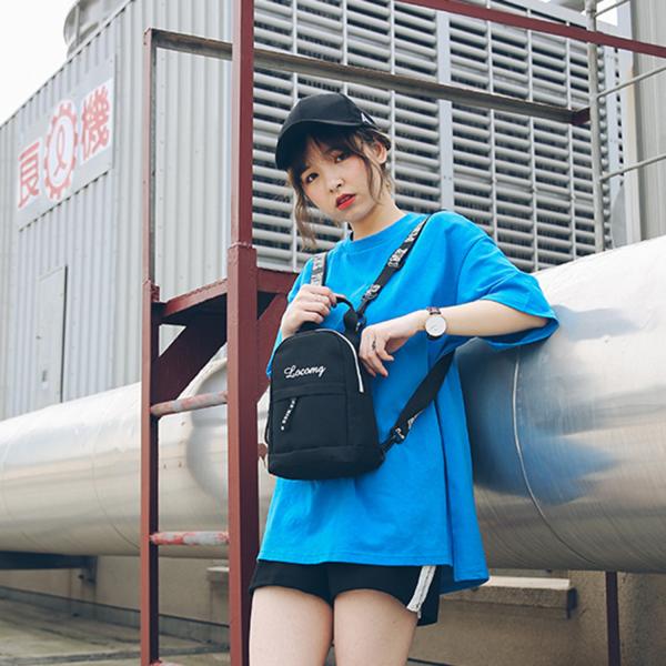 New personality fashion Hong Kong wind mobile phone bag single-shoulder slanting straddle small backpack female backpack