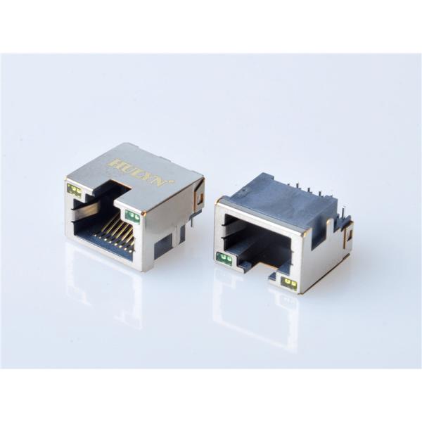 HULYN Very low profile, Shielded RJ45 Modular Jack, Through Hole Type, DIP,with LEDs，