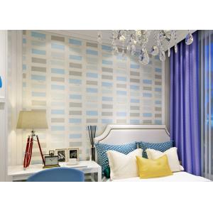Quality Non Woven Modern Removable Wallpaper / Soundproof Self Adhesive Wallpaper for sale
