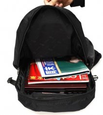 Black Nylon Backpack Bags School Fashion Backpacks for Laptop