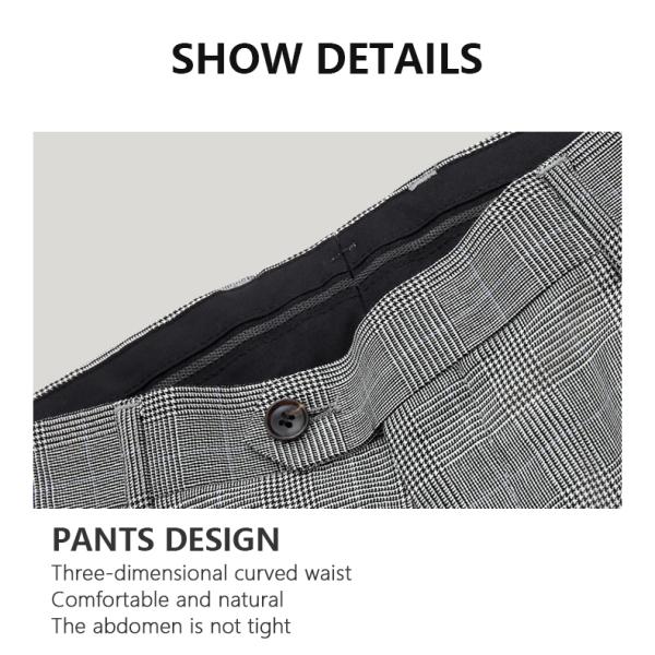2023 100% Wool Men's Suits Pants Formal Business Pants Slim-fit Man Casual Trouser